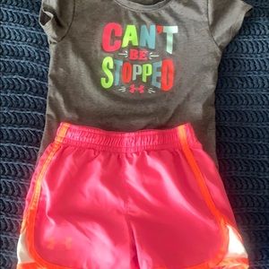 Girl's size 4 Under Armour outfit